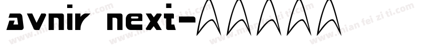 avnir next字体转换